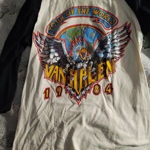 Van Halen Tour of the World 1984 Raglan Tee